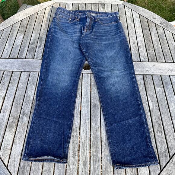GAP Mens Slim Fit Blue Denim Jeans Size 33x30 Classic Casual Pants 5 Pocket - Picture 1 of 7